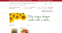 Desktop Screenshot of mendocinoflowers.com